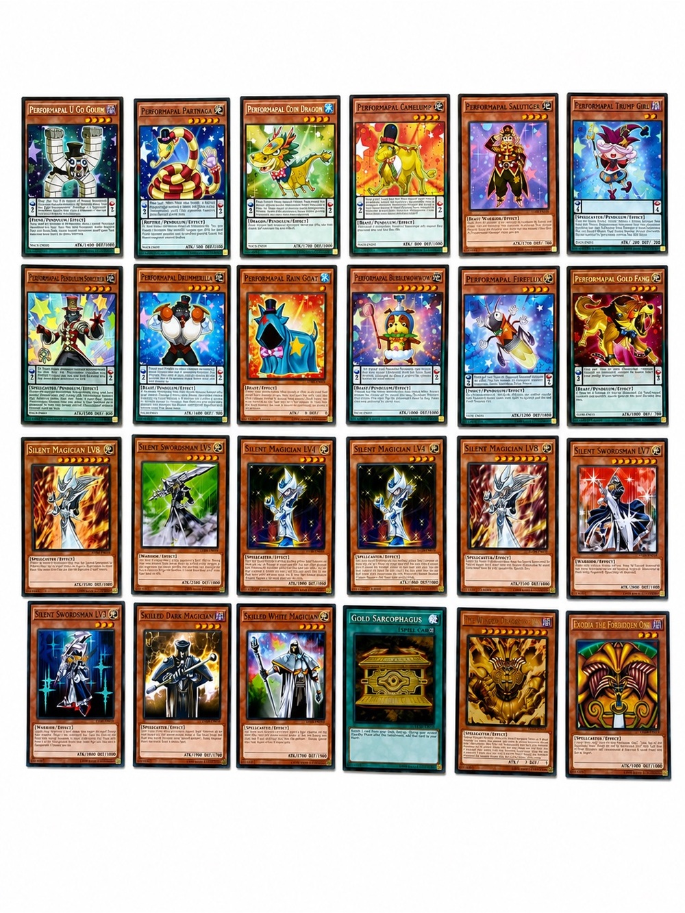 Yu-Gi-Oh! 24 Card Lot – Exodia, Silent Magician & Performapal – 5 Holographic